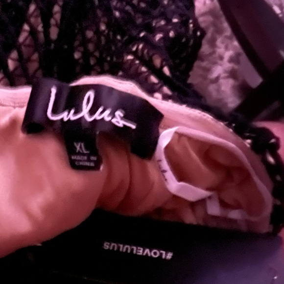 Lenaya Black Crochet Lace Strapless Midi Dress - Picture 1 of 4